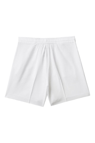 Calções cintura subida - Branco