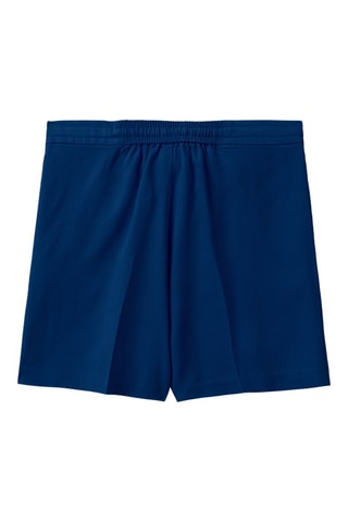 Calções cintura subida - Azul-escuro