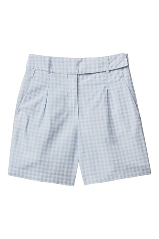 Bermudas de linho - Azul
