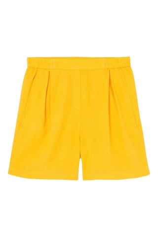 Calções de linho - Amarelo