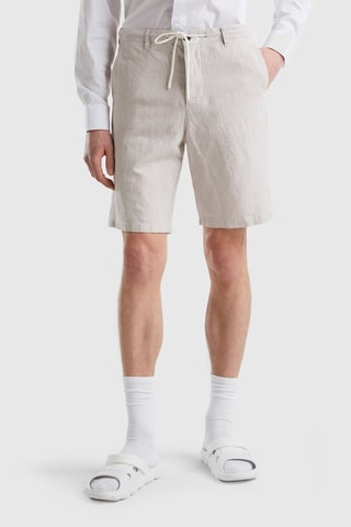 Bermudas de linho - Cru