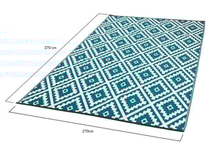 Tapis extérieur - Bleu canard - 270 x 370 cm