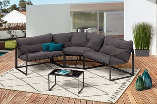 Conjunto de jardim de canto Tropéa - 6 lugares