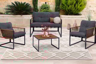 Conjunto de jardim Ozéa - 65 x 42 x 35 cm - 4 lugares