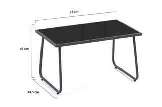 Conjunto de jardim V2 - 75 x 44,5 x 41 cm - 6 lugares