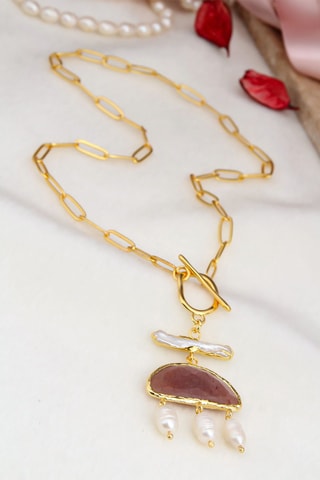 Collier - Quartz fraise