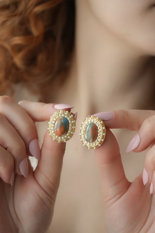 Boucles d'oreilles - Variscites