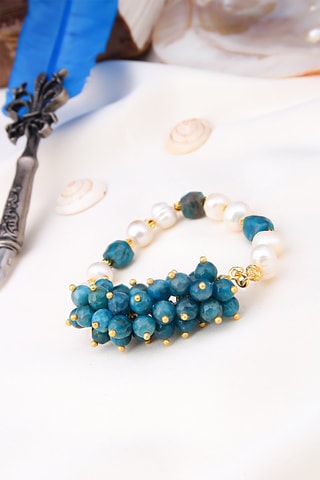 Bracelet - Perles de culture et apatites