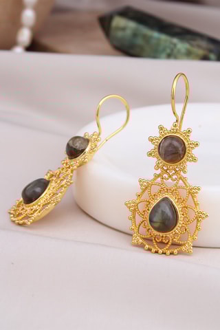 Boucles d’oreilles - Labradorites