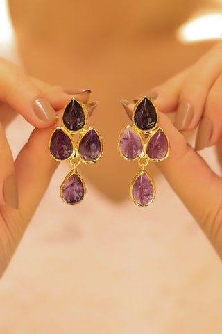 Boucles d'oreilles - Améthystes
