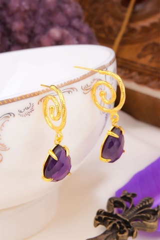 Boucles d'oreilles - Améthystes