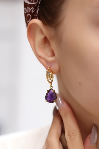 Boucles d'oreilles - Améthystes