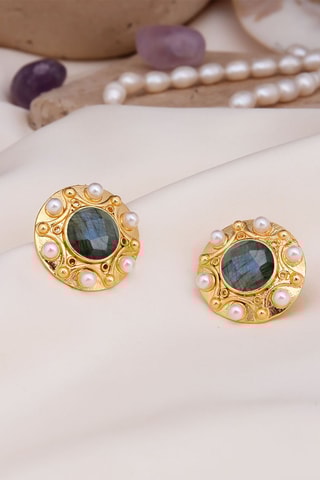 Boucles d'oreilles - Labradorites