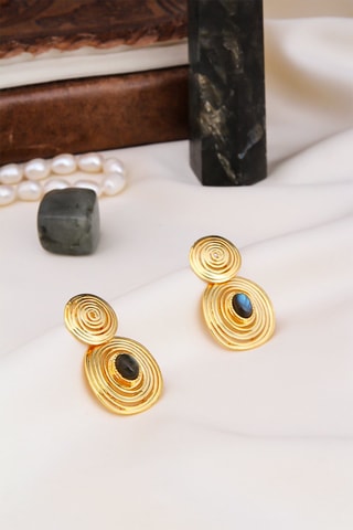 Boucles d'oreilles - Labradorites