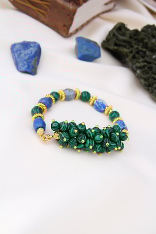 Bracelet - Lapis et malachites 