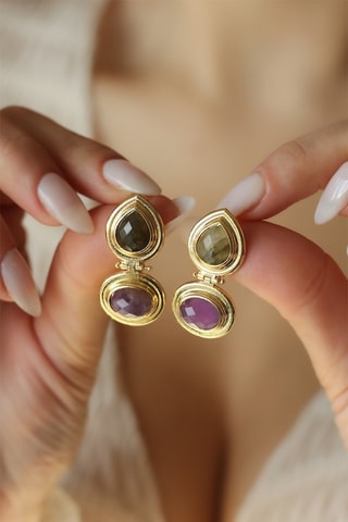 Boucles d’oreilles - Améthystes