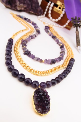 Collier - Améthystes