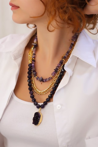 Collier - Améthystes