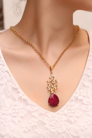 Collier - Bronze et agate