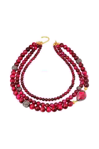 Collier - Agate et œil-de-tigre