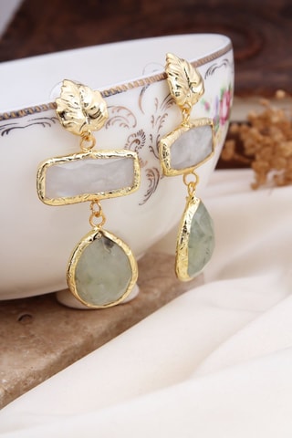 Boucles d’oreilles - Prehnites