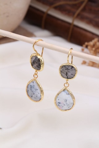 Boucles d’oreilles - Dendrites opales