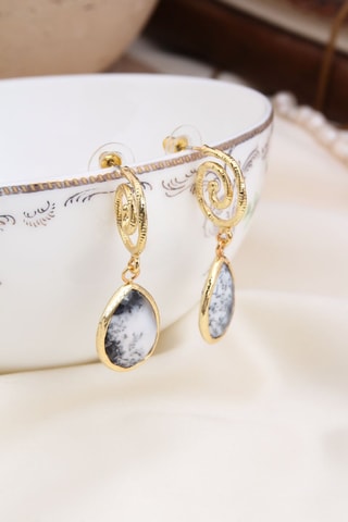 Boucles d’oreilles - Dendrites opales