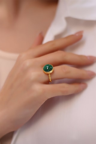Bague - Malachite