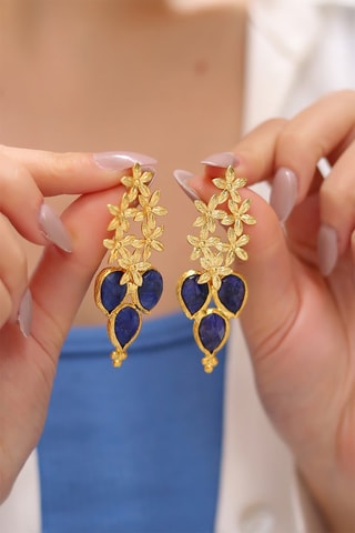Boucles d'oreilles - Saphirs