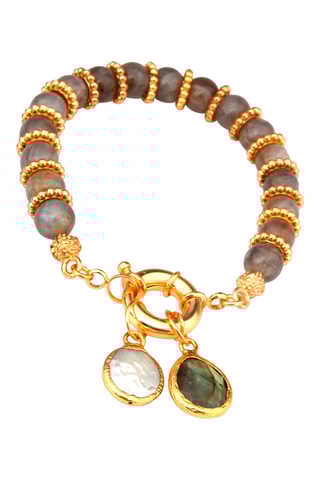 Bracelet - Labradorite et perles