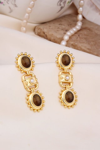 Boucles d’oreilles - Oeils-de-tigre