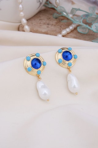 Boucles d’oreilles - Perles de culture et opales