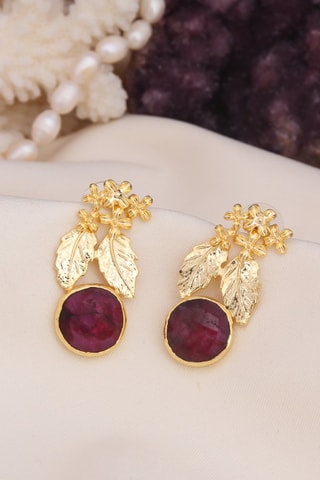 Boucles d’oreilles - Rhodonites