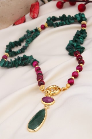 Collier - Agates et œils-de-tigre