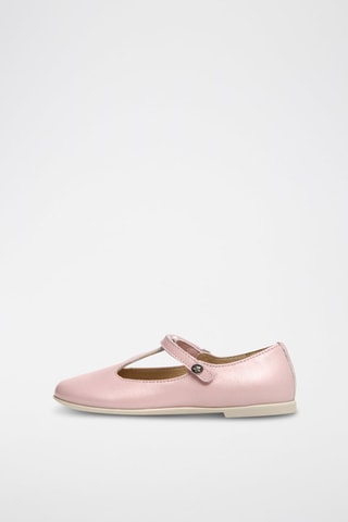 Sabrinas em couro napa Rosa-maquilhagem