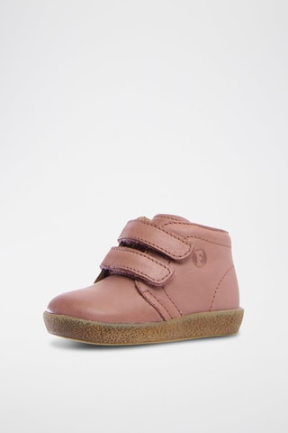 Botins em couro - Rosa