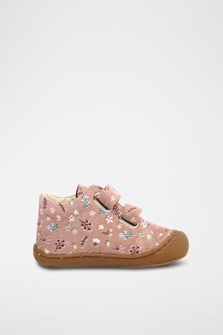 Sapatilhas em nobuck - Rosa e castanho
