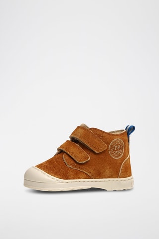 Sapatilhas subidas em nobuck Camel