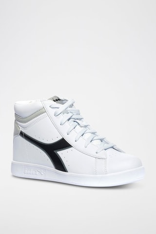 Sapatilhas de cano alto Game P High Girl GS - Branco e preto