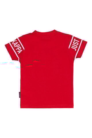 T-shirt e bermudas - Vermelho e azul-marinho