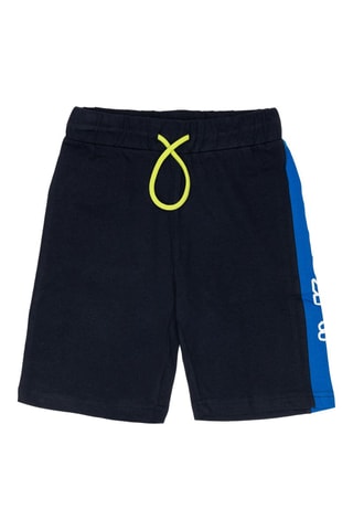 T-shirt e bermudas - Azul-real e preto