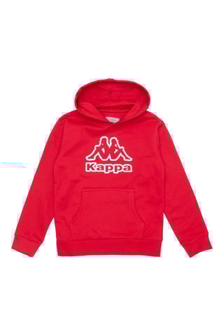 Sweat com capuz Vermelho e branco