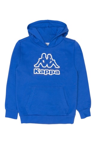 Sweat com capuz Azul-real e branco