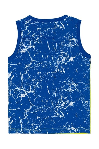 T-shirt e calções - Verde-lima e azul-cobalto