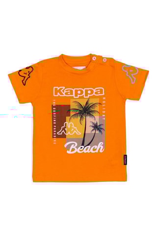 T-shirt et short - Orange et turquoise