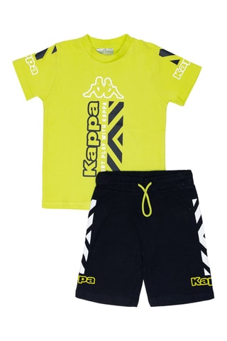 T-shirt e calções - Verde-lima