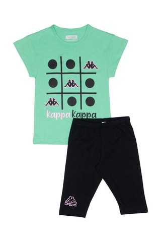 T-shirt e calças de treino - Verde e preto
