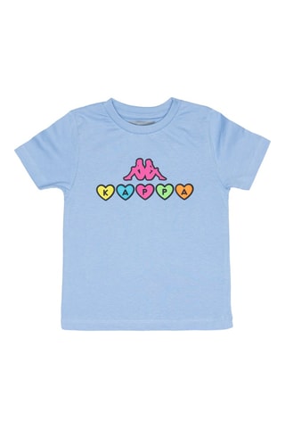 T-shirt e calções - Azul-celeste e preto