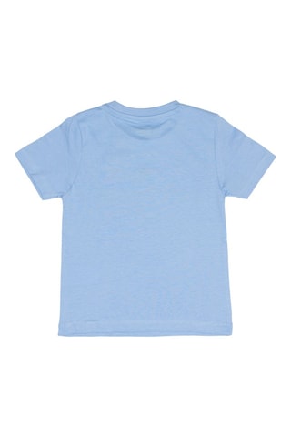 T-shirt e calções - Azul-celeste e preto