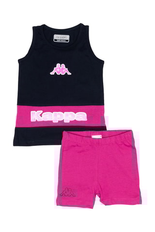 Débardeur et short - Bleu marine et fuchsia